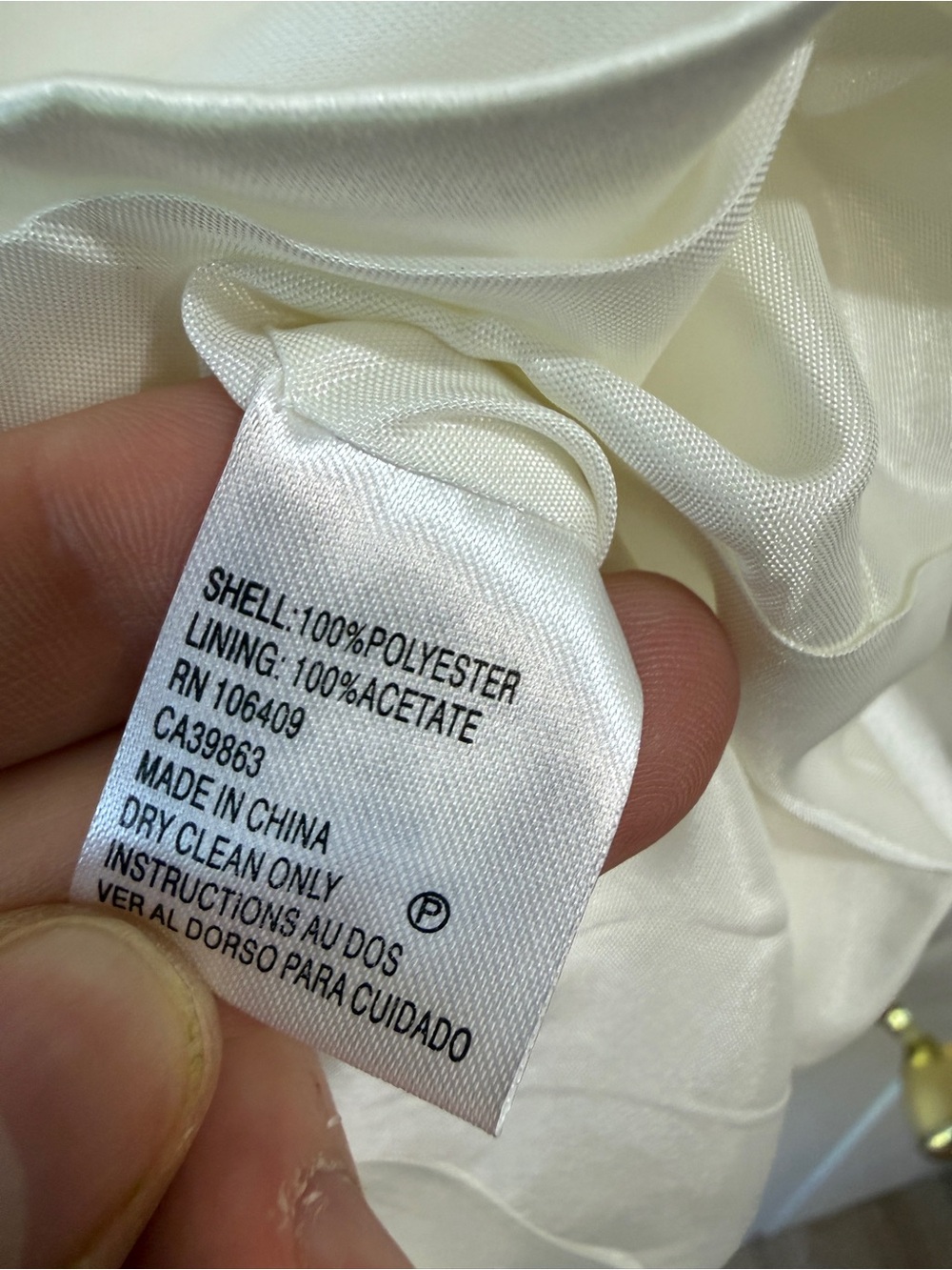 Tahari Luxe Ivory Satin Evening Jacket Blazer Womens 6 Wedding Guest Formal - Picture 6 of 14
